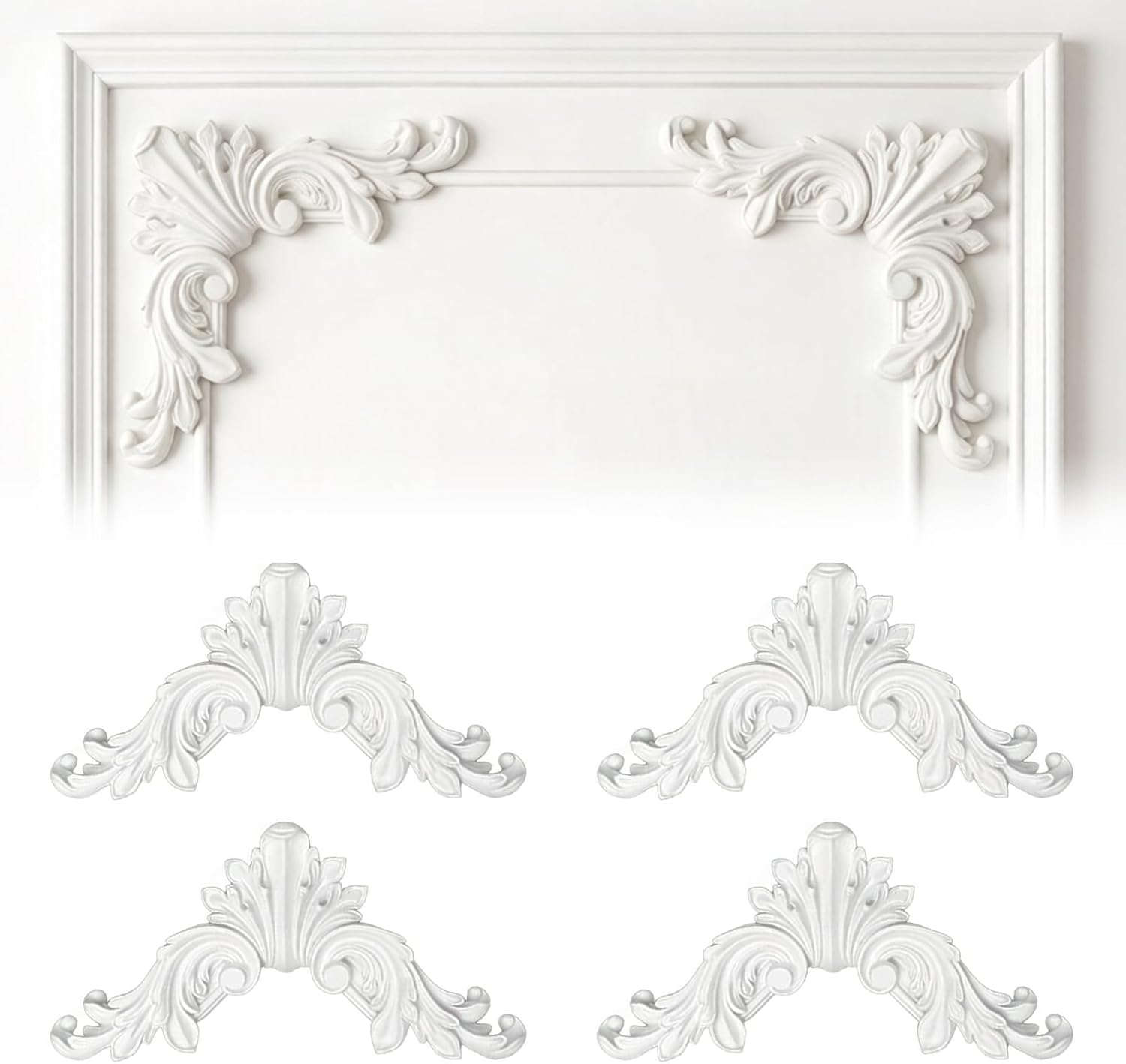 Cabinet Scraper Set - PU Decorative Corner Molding French Style