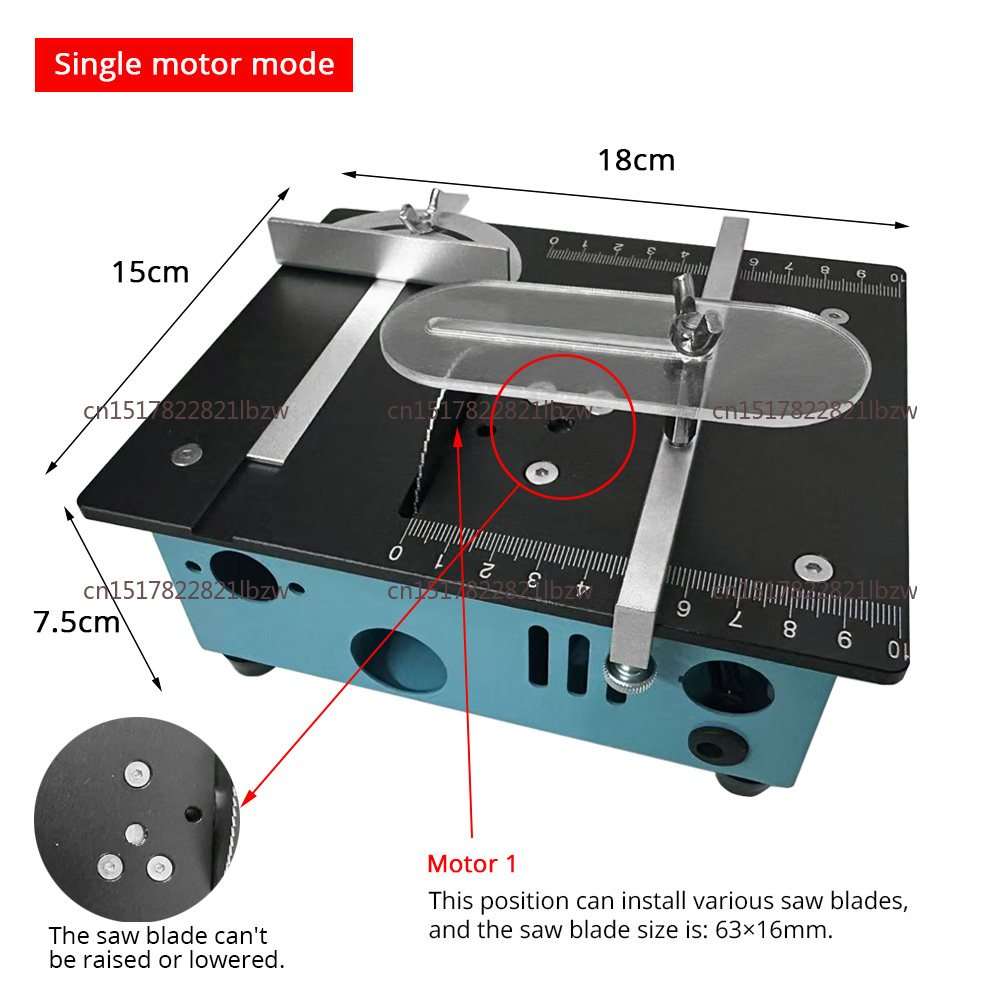 Woodworking Lathe - 110v-220v Multifunctional Mini Table Saw Electric