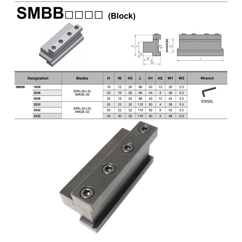 SMGB 226 326 426 526 232 332 4 - Parting Tool Lathe recension och pris