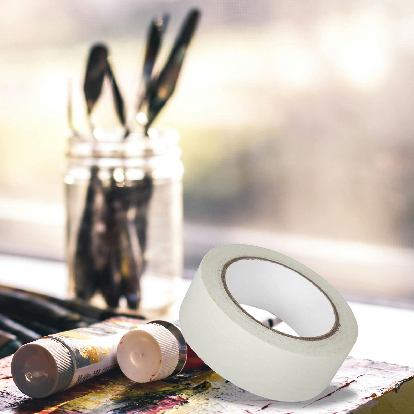 1 Roll 50 Meter White Masking  - Woodworking Projects Art recension och pris