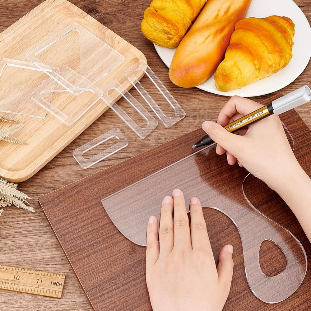 7Pcs Charcuterie Template Acry - Woodworking Man recension och pris