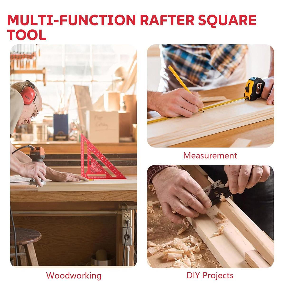 Aluminum Alloy Speed Square Hi - Woodworking Man recension och pris