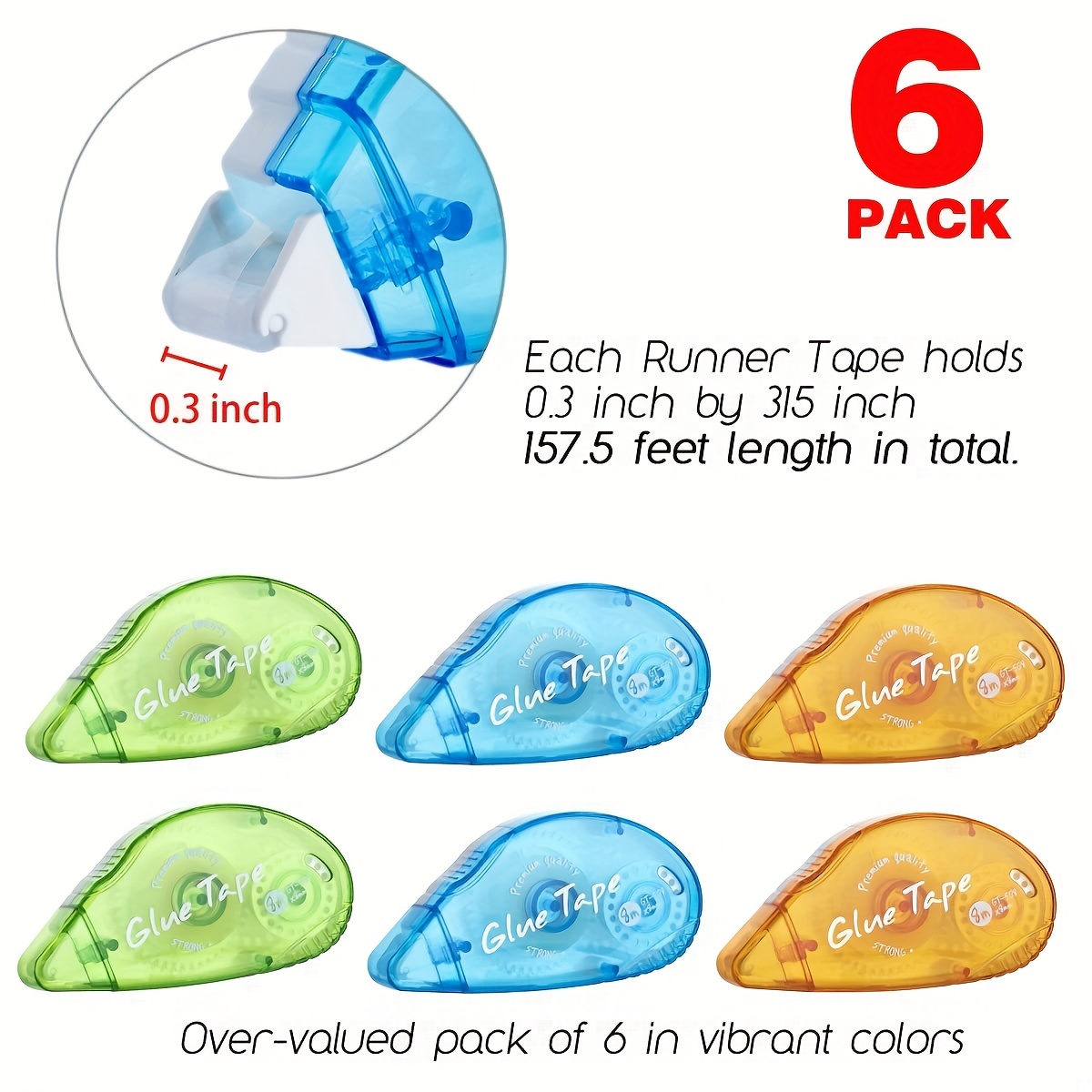 6 Packs Double Sided Tape Roll - Woodworking Projects Art recension och pris