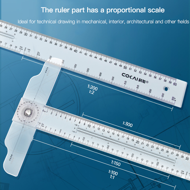 Dual-Sided T Square Ruler Clea - Woodworking Man recension och pris