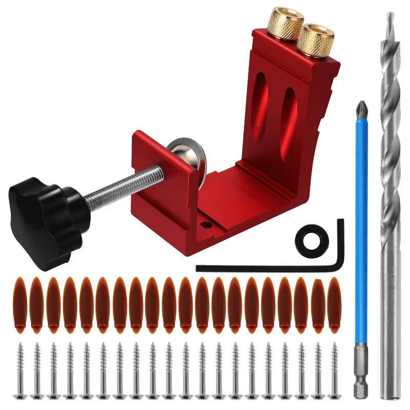 1 Set Pocket Hole Jig for Wood - Woodworking Jig recension och pris