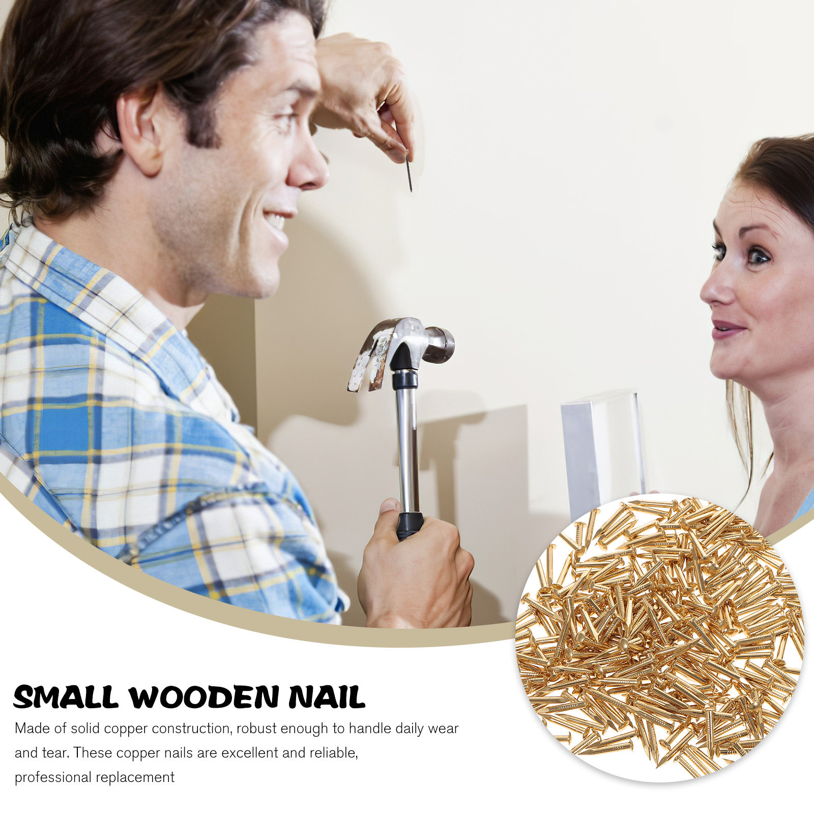 1Pack Robust Solid Copper Nail - Woodworking Projects Art recension och pris