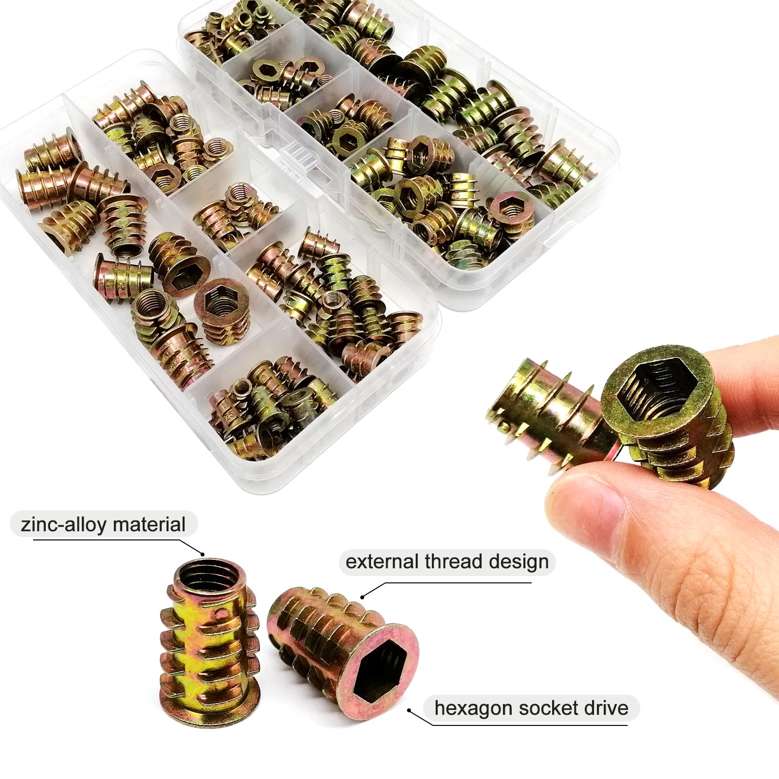 165/75/55pcs Threaded Insert N - Cabinet Scraper Set recension och pris