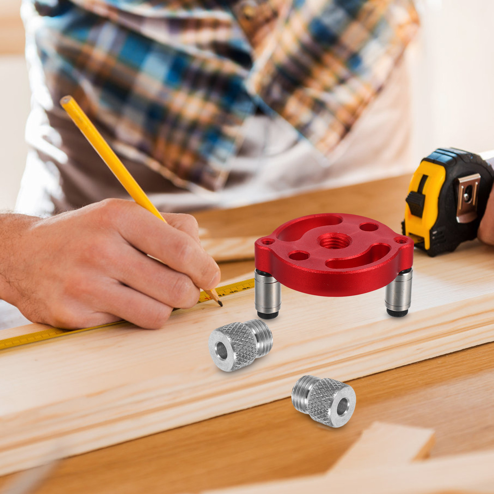 1Set Woodworking Drill Locator - Woodworking Jig recension och pris