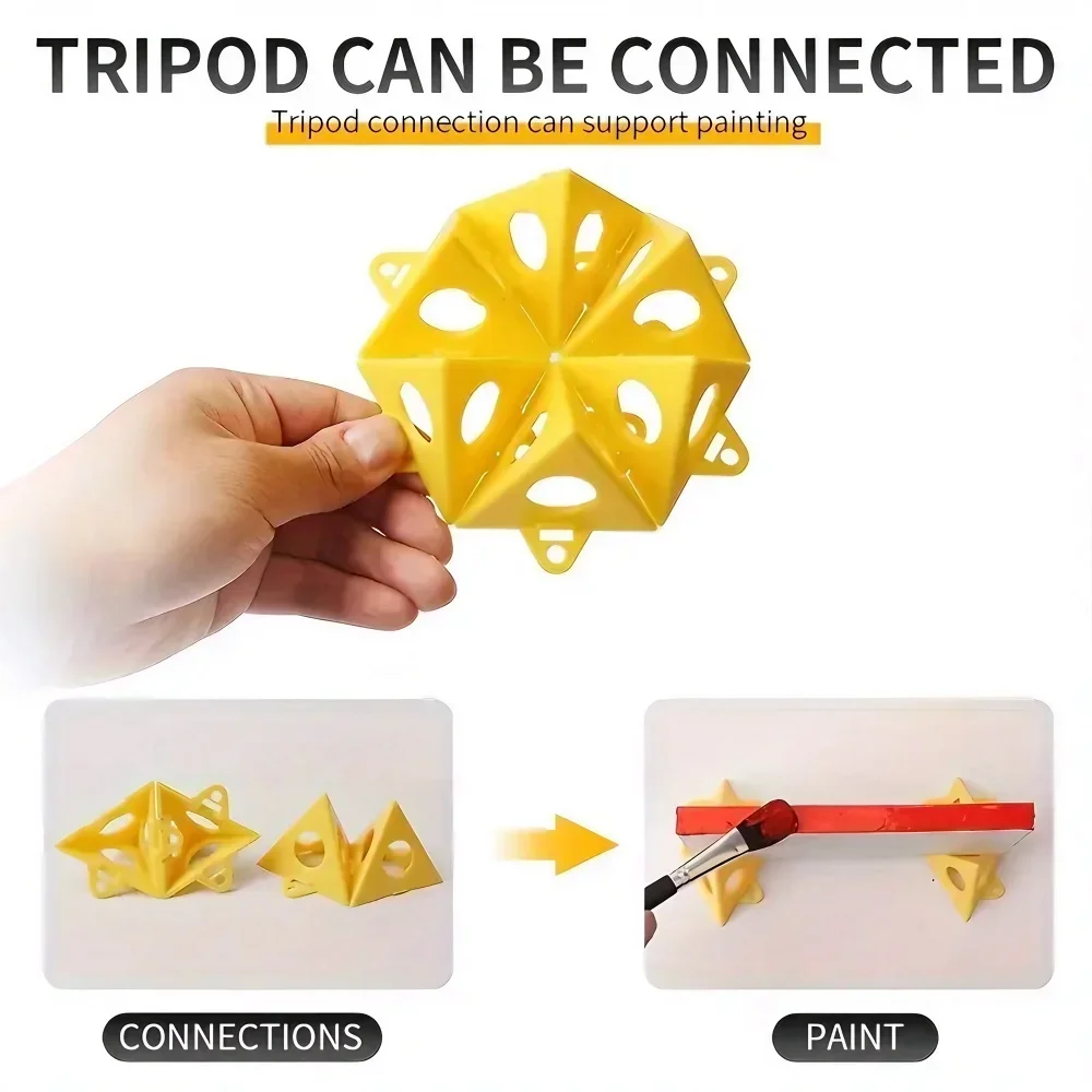 10PCS Triangle Spray Painting  - Woodworking Projects Art recension och pris